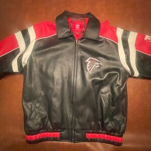 NFL Atlanta Falcons Faux Leather Bomber Jacket. XL